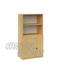 Double office cupboard with four levels and doors 2H