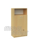 Double office cupboard with four levels and doors 3H