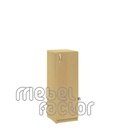 Single office cupboard with three levels and door 3H