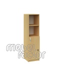 Single office cupboard with four levels and door 2H