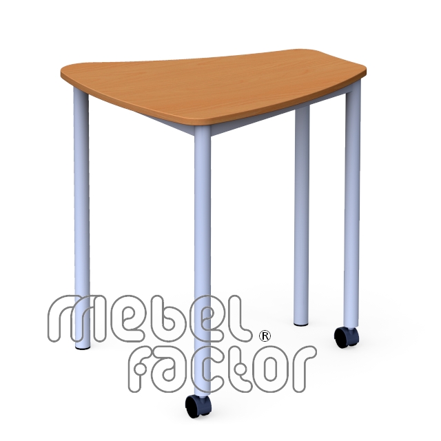 Modular, school table POLY H76cm, mobile