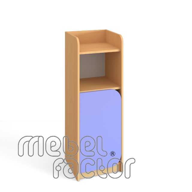 Single cabinet with three levels and door