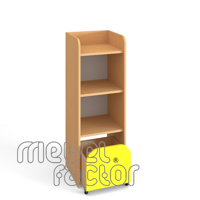 Single cabinet with three levels with drawer