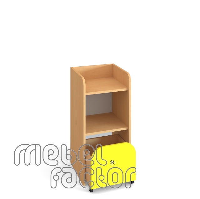 Single cabinet with two levels and a drawer