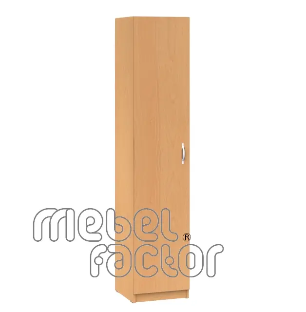 Single-door cabinet for work clothes