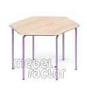 Hexagonal, modular table SAVULEN H59cm