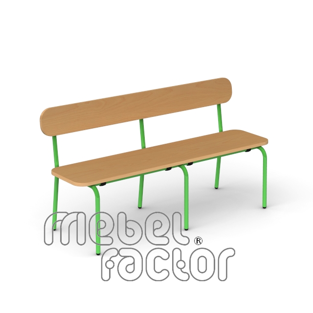 Bench SAVULEN with backrest 120/ H38cm