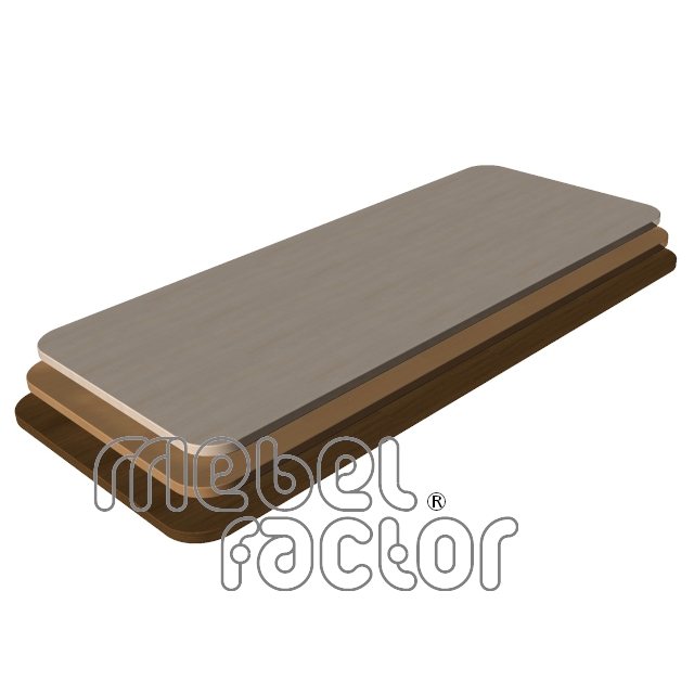 Tabletop 110x55/1,8cm, rounded corners