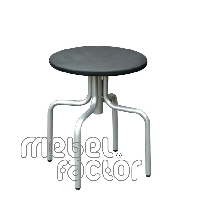 Screw-adjusted stool 40~53cm, upholstered