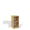 Single office shelf with two levels