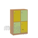Cupboard for textbooks and personal belongings with 4 cells