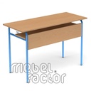 Double table SAVULEN H76cm with front and shelf