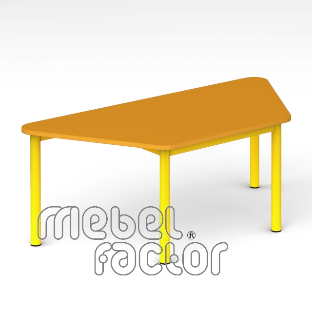 Children table RONDO trapezoid 120x58cm, H46cm