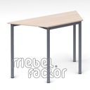 School table RONDO trapezoid 120x52cm, H76cm