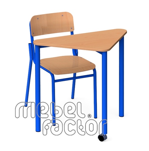 Modular, school table TRIA H76cm, mobile