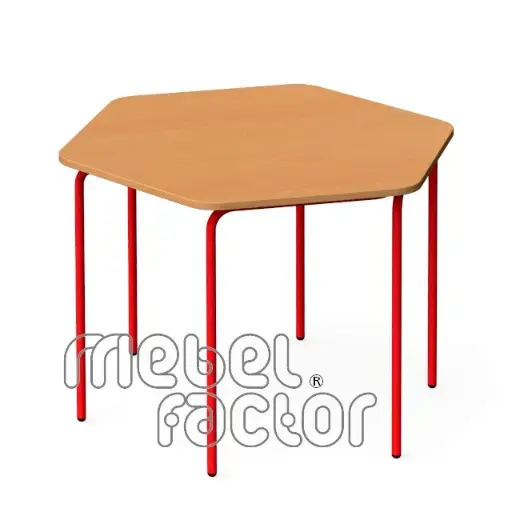 Hexagonal, modular table SAVULEN H65cm