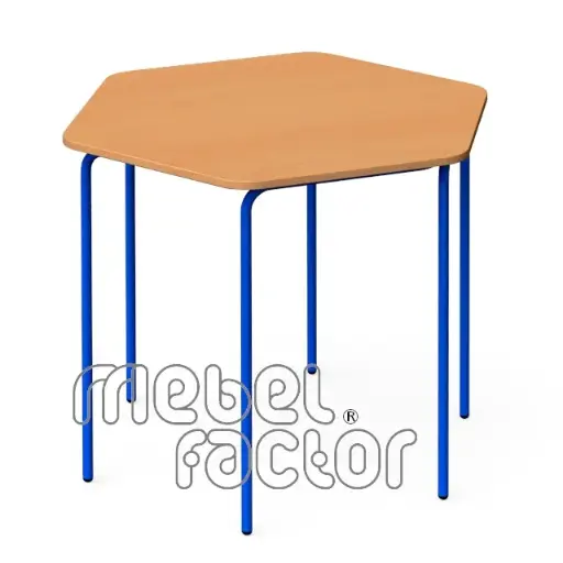 Hexagonal, modular table SAVULEN H76cm