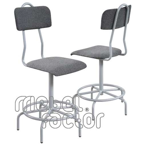 Screw-adjusted chair tall 50~63cm, upholstered