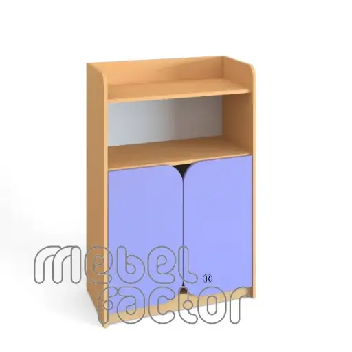 Двоен шкаф с три нива и врати