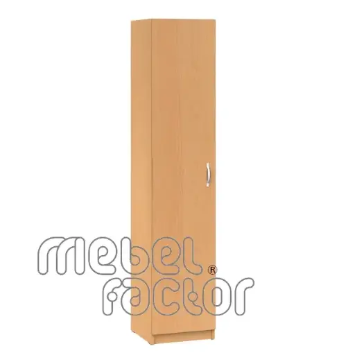 Single-door cabinet for work clothes