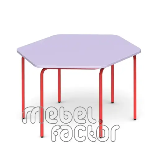 Hexagonal, modular table SAVULEN H53cm