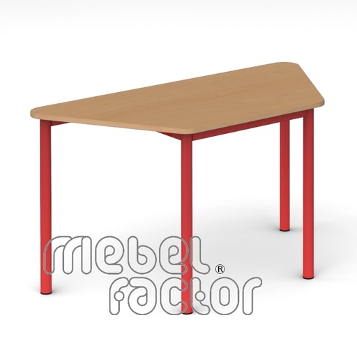 School table RONDO trapezoid 120x58cm, H65cm