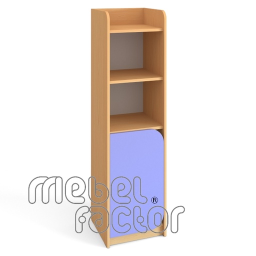 Single cabinet with four levels and door